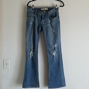 90s Roxy distressed jeans